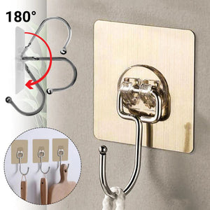 Ganci adesivi da parete resistenti - Montaggio senza chiodi per cucina, bagno e ufficio!