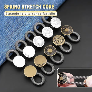 🏆Bottoni di prolungamento in vita in metallo per jeans a molla🔩👖