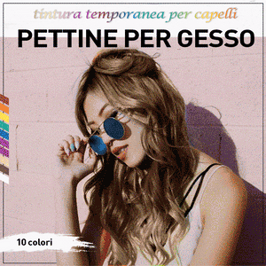 Pettine Per Gesso Colorato Temporaneo Per Capelli - nessun residuo