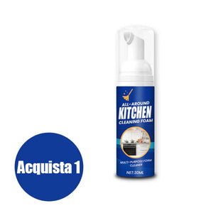 Sgrassatore e detergente schiumogeno per cucina resistente