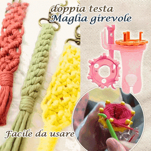 Kit per maglia girevole a doppia testa