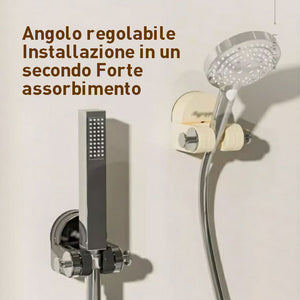 Supporto doccia a ventosa integrato