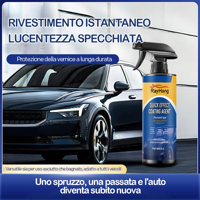 Spray Rivestimento Ceramico 3 In 1 Per Auto – 2 Pezzi, Effetto Rapido, Protezione Anti Graffio, Idrorepellente, Lucidante, Per Vernice E Superfici Dure