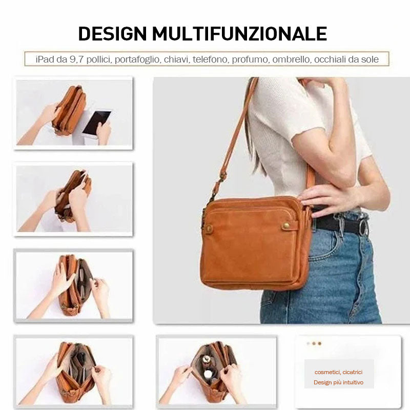 Iswee - Borsa A Tracolla In Pelle, Borsetta Donna Iswee - Borsa A Tracolla In Pelle, Borsetta Donna