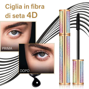 MASCARA ALLUNGABILE SPESSO IN FIBRA DI SETA IMPERMEABILE 4D