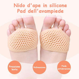 Imbottitura in silicone a nido d'ape sull'avampiede