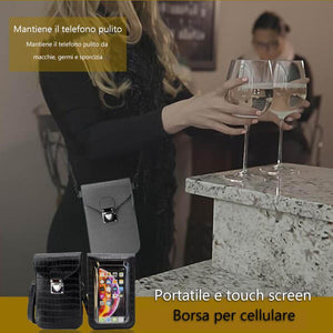 Borsa portatile per cellulare con touch screen
