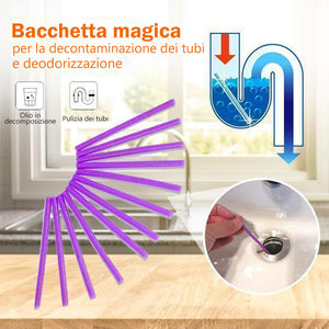 Bacchetta magica per decontaminazione e deodorizzazione tubi