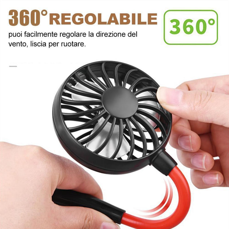 Mini Ventilatore Portatile Suolita - Colore Bianco, Fresco Ovunque