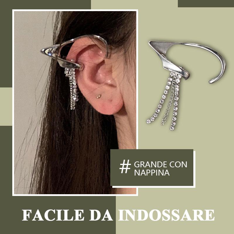 Oro 9 Kt Orecchini Clip-on Retrò In Oro, Doppio Anello A Nodo, Per Orecchie Non Forate The Clip On Shop - Foto 9