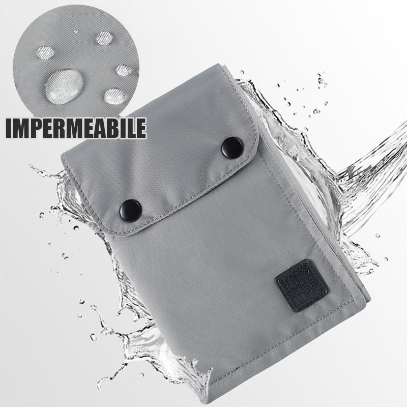 Portafoglio Passaporto Con Blocco RFID - Portadocumenti Da Viaggio Compatto E Sicuro - Foto 10