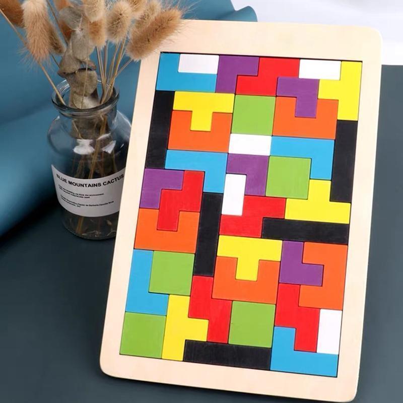 Viga Puzzle In Legno Tri Colore – Gioco Educativo Per Imparare I Colori Dai 3 Anni
