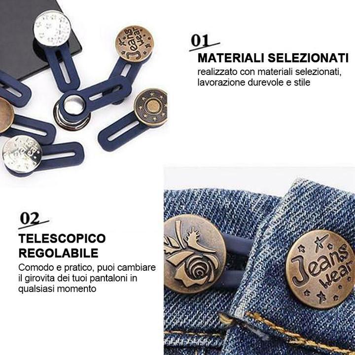 Bottone retrattile jeans new arrivals