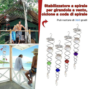 Cristalli a spirale Sacred Journey fatti a mano