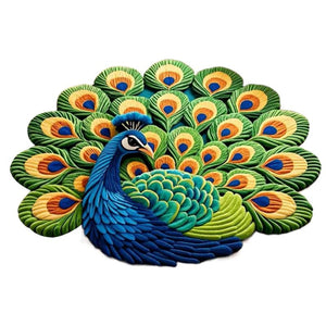 🦚 Tappetino antiscivolo a forma di pavone ad asciugatura rapida