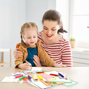 Set di cartoline creative Rainbow Scratch Art per bambini