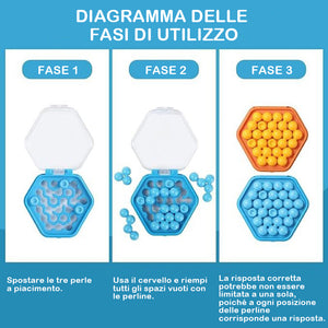 Puzzle tascabile con perline da trasformare in gioco di puzzle