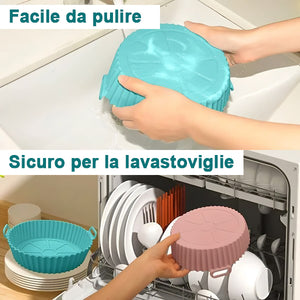 Teglia da forno in silicone per friggitrice ad aria