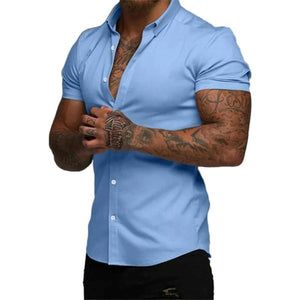 Camicia slim fit – 4-Way Flex, antipiega e adatta dall'ufficio alla palestra