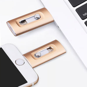 ⚡Unità flash 3 in 1, unità flash USB 3.0 portatile ad alta velocità, unità flash OTG con adattatore Type-C gratuito per telefoni Android/PC e altri dispositivi