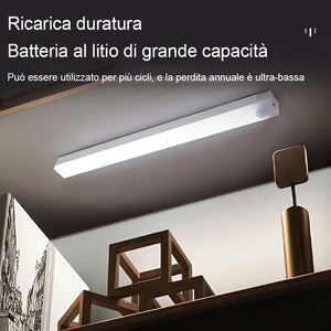 🔥Luce LED ricaricabile magnetica con sensore intelligente senza perforazione💡