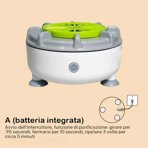 Lavatrici portatili efficienti per frutta e verdura