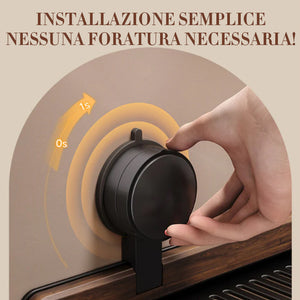 Mensola da bagno con ventosa in noce