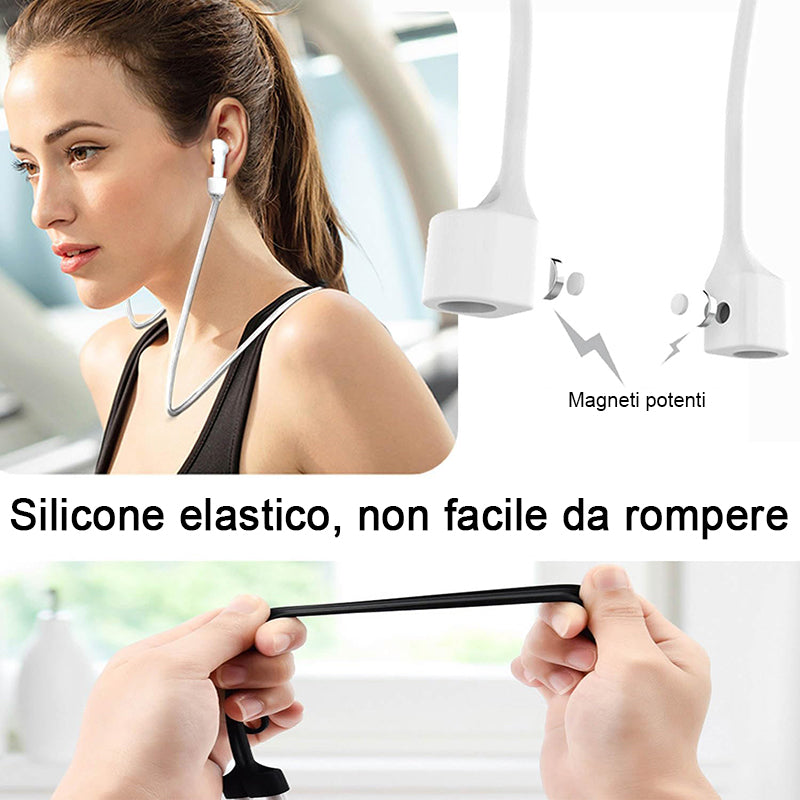 4 Paia Ganci Anti-smarrimento per le Orecchie in Silicone Compatibili 4 Paia Ganci Anti-smarrimento per le Orecchie in Silicone Compatibili