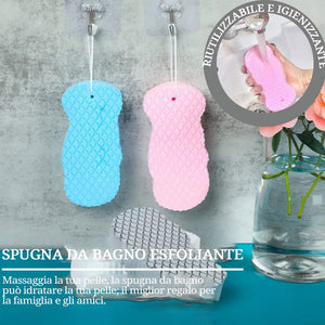 Spugna da bagno esfoliante super morbida