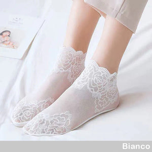 Calzini in pizzo alla moda da donna (3 paia)