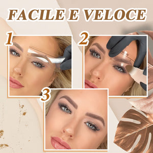 Un set di stencil e timbri per sopracciglia perfette (ACQUISTA 1 E RICEVI 1 GRATIS)