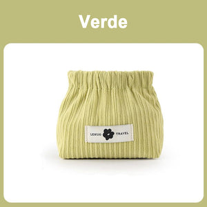 Borsa portaoggetti elastica in velluto a coste