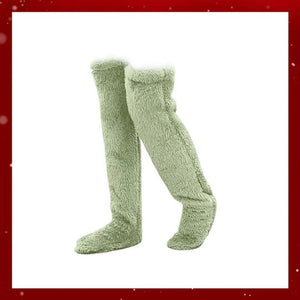 💕Calzini al ginocchio in pile vellutato per Natale❄️🎅