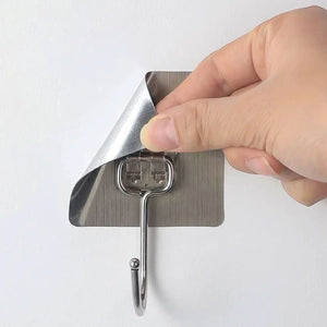 Ganci adesivi da parete resistenti - Montaggio senza chiodi per cucina, bagno e ufficio!