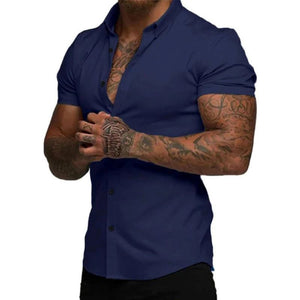 Camicia slim fit – 4-Way Flex, antipiega e adatta dall'ufficio alla palestra