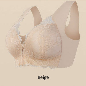 Reggiseno in pizzo traspirante con bottoni frontali