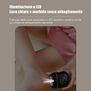 Levigatrice digitale elettrica per piedi
