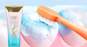 Dentifricio sbiancante colorato