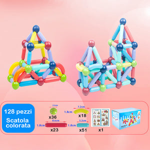 Blocchi magnetici da costruzione, adatti allo sviluppo precoce dei bambini