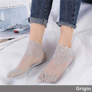 Calzini in pizzo alla moda da donna (3 paia)