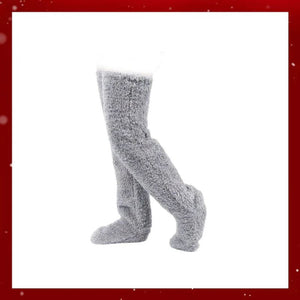 💕Calzini al ginocchio in pile vellutato per Natale❄️🎅