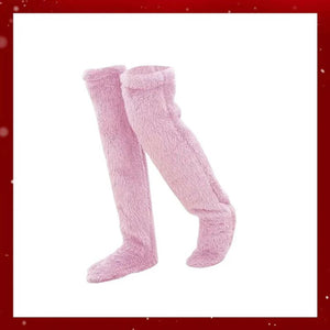 💕Calzini al ginocchio in pile vellutato per Natale❄️🎅