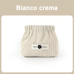 Borsa portaoggetti elastica in velluto a coste