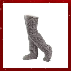 💕Calzini al ginocchio in pile vellutato per Natale❄️🎅