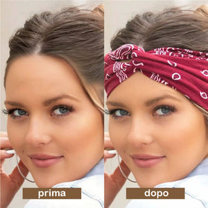 Fascia per capelli da yoga vintage