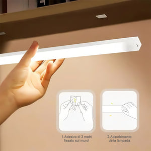 🔥Luce LED ricaricabile magnetica con sensore intelligente senza perforazione💡