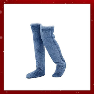 💕Calzini al ginocchio in pile vellutato per Natale❄️🎅