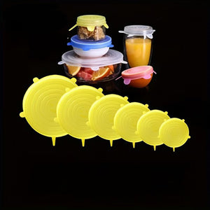 Coperchio elastico riutilizzabile in silicone per alimenti