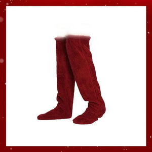💕Calzini al ginocchio in pile vellutato per Natale❄️🎅