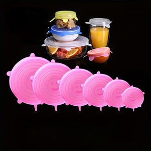 Coperchio elastico riutilizzabile in silicone per alimenti